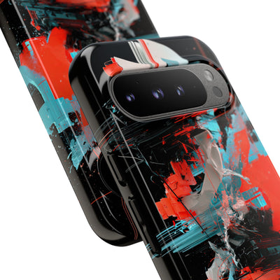 Fragmented Cyber Core · Tough Phone Case for Pixel ·  Black