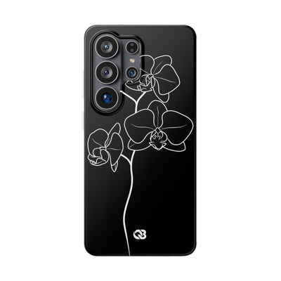 Black Lite Phone Case for Samsung - Noir Alabaster Orchid