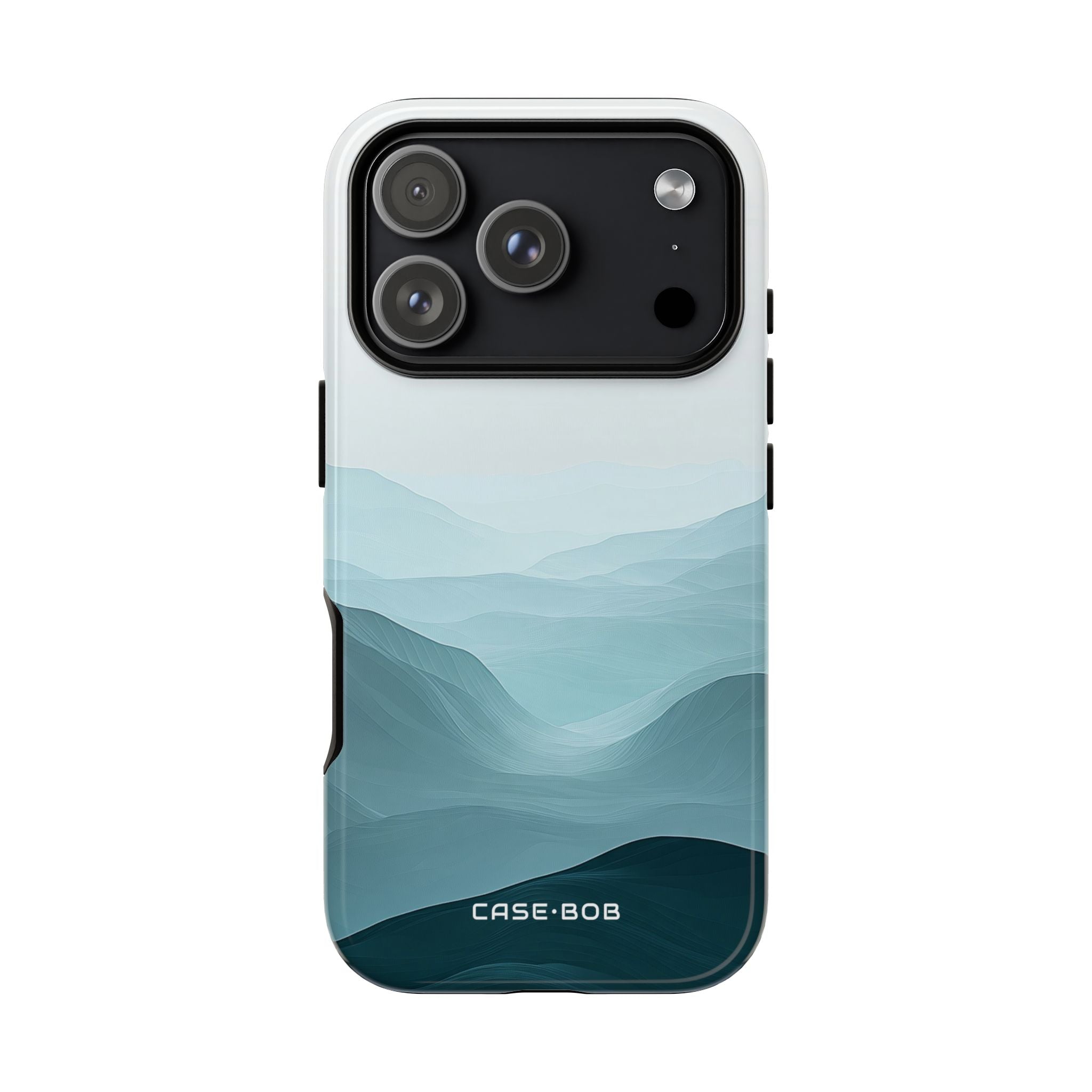 Teal Mist Mountains iPhone 17 Pro Case - Tough - CASE•BOB