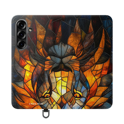Flame Lion - Samsung S25 Case - Wallet