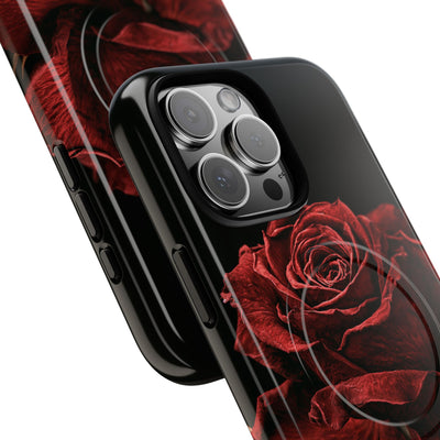 Crimson Noir Rose · Tough 2.0 Magnetic Phone Case for iPhone · Black