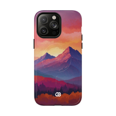 Crimson Mountain Dusk · Tough+ Phone Case for iPhone · Magsafe