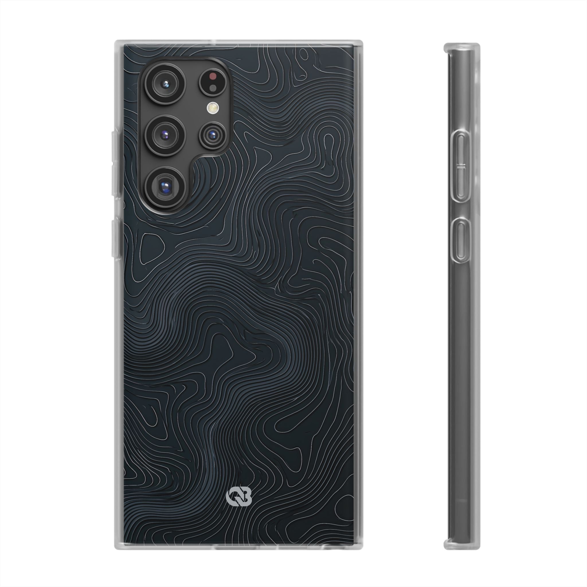 Black Lite Phone Case for Samsung - Obsidian Ridge Topo