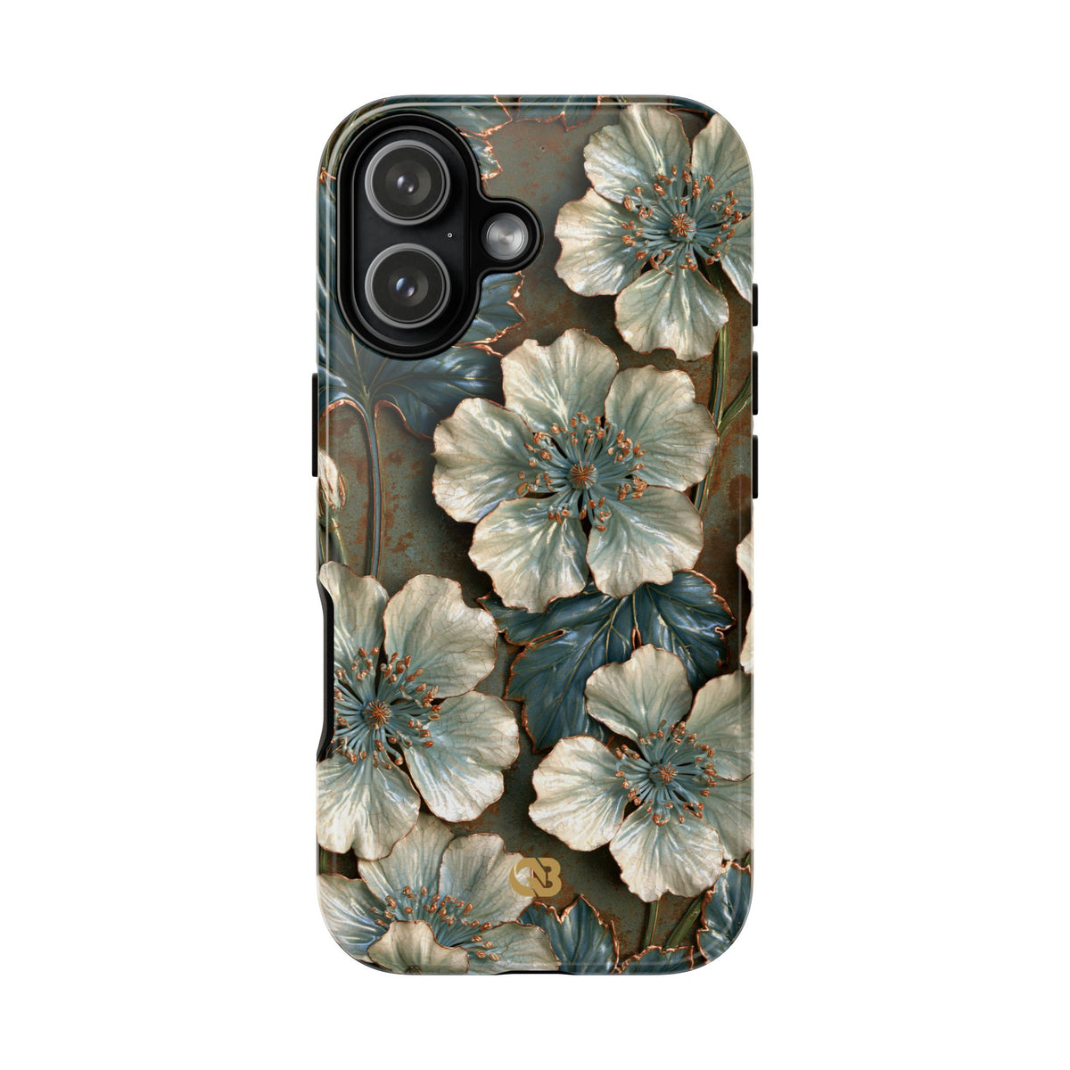 Gilded Blossom Reverie · Tough Phone Case for iPhone · Teal