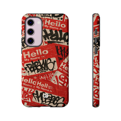 Slap Tag Collage · Tough Phone Case for Samsung · Red