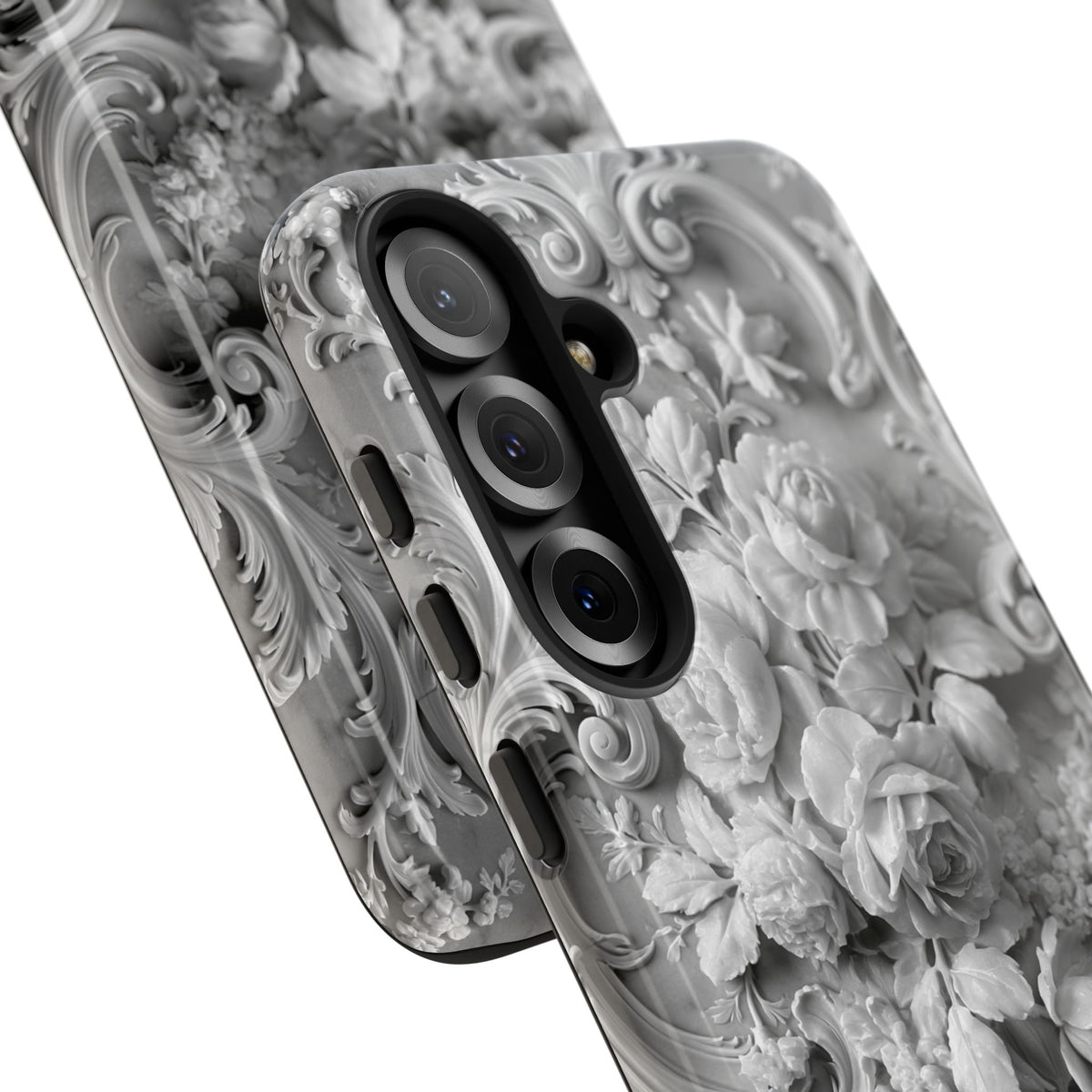 Rococo Marble Rose · Tough Phone Case for Samsung · White