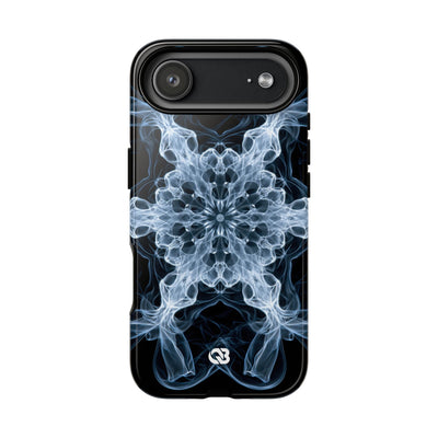 Blue Tough Phone Case for iPhone - Glacial Smoke Crown