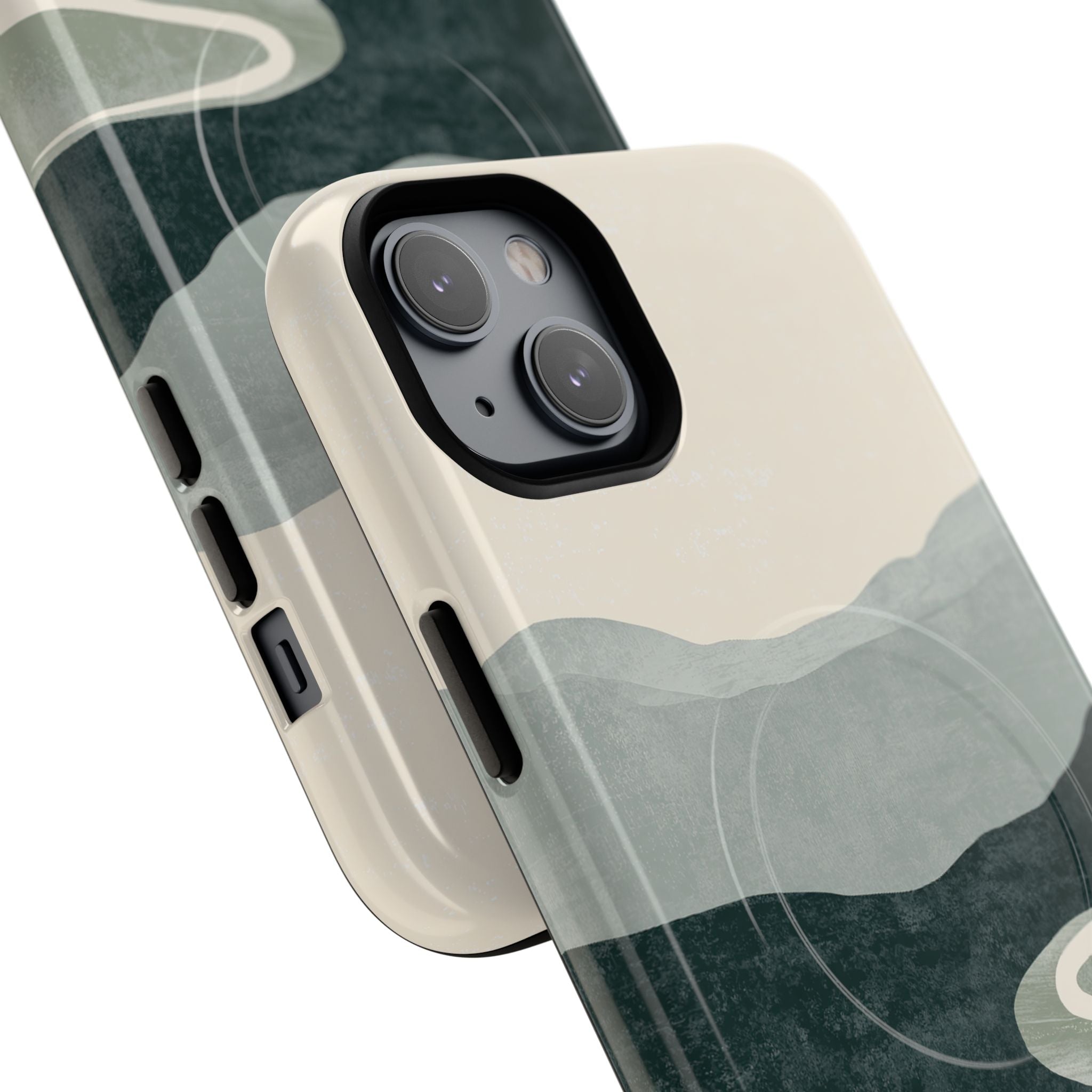 Green Tough 2.0 Magsafe Phone Case for iPhone - Misty Sage Valley
