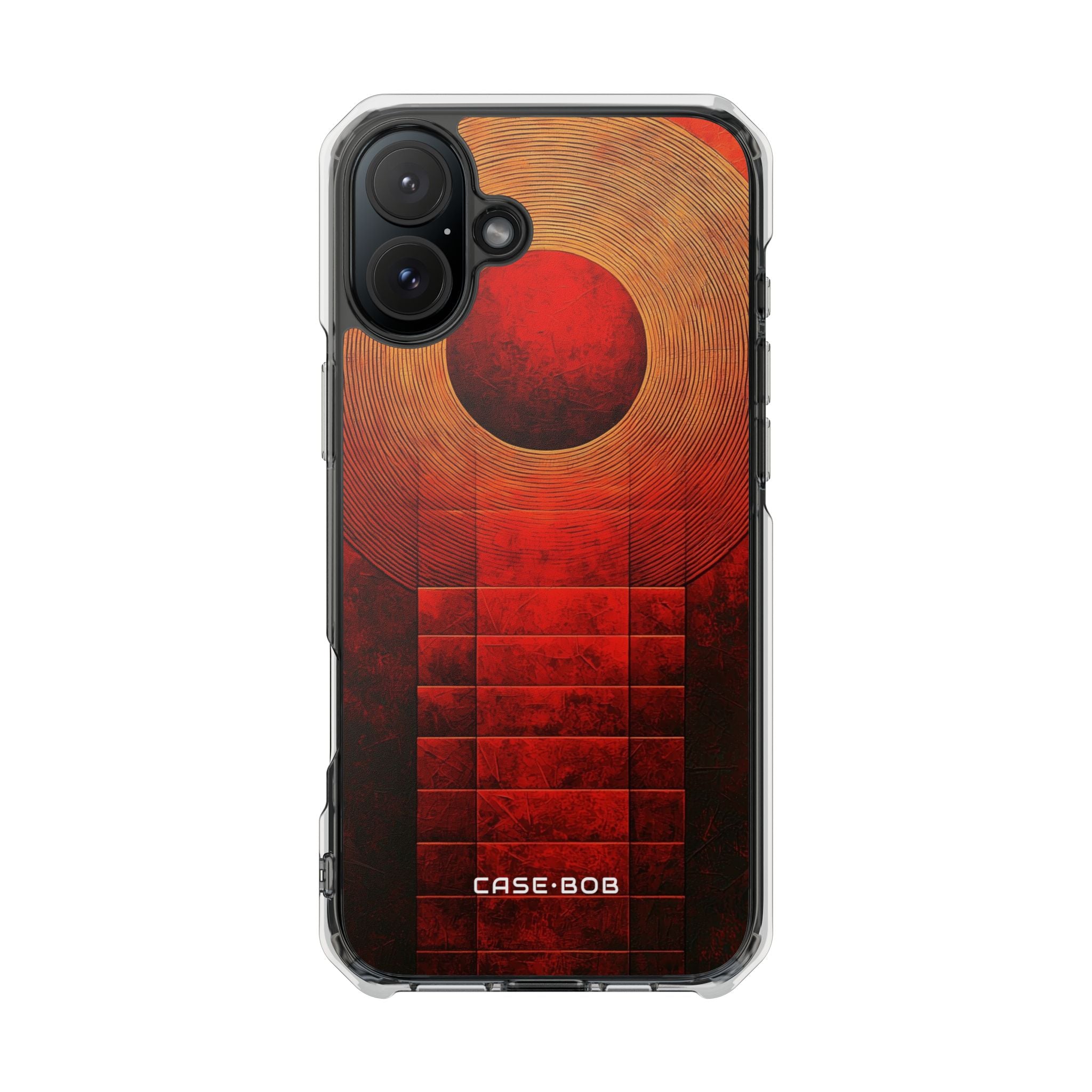 Crimson Orbit iPhone 16 Plus Cover - Impact