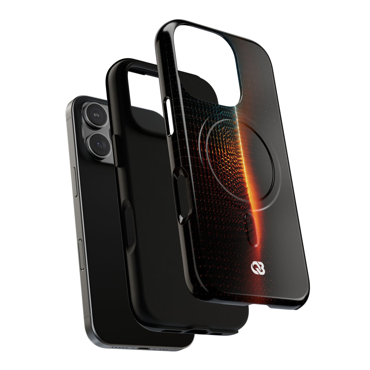 Luminous Refraction Grid · Tough 2.0 Magnetic Phone Case for iPhone · Black