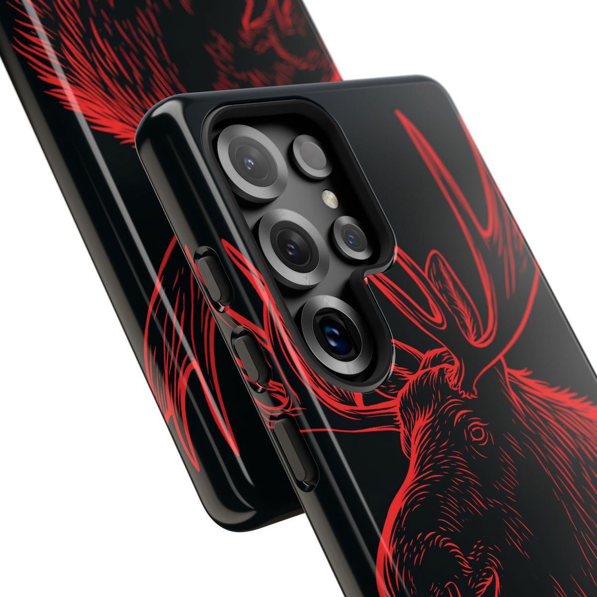 Nordic Elk · Tough Phone Case for Samsung · Black