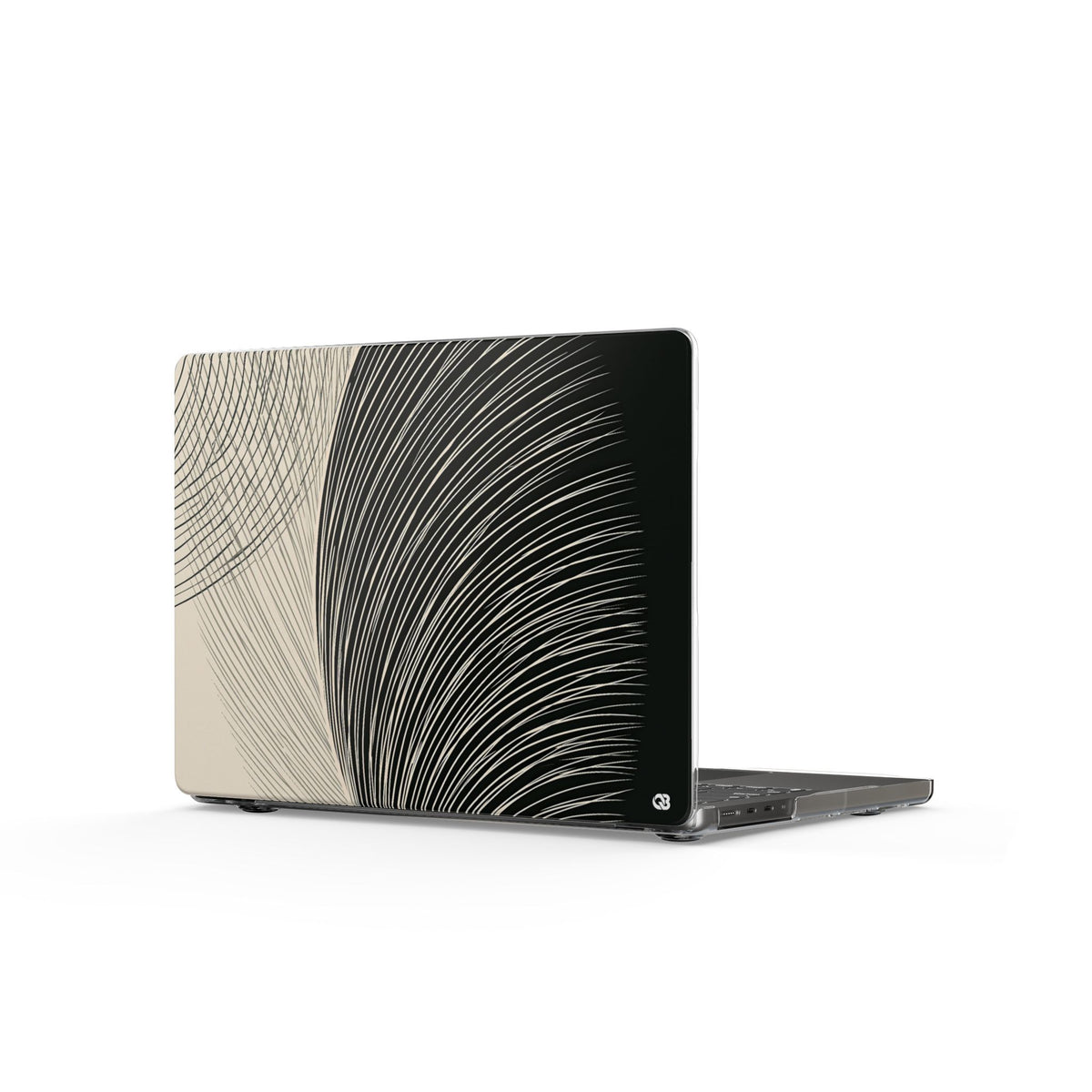 Minimal Frond Study · Clear Hard Case for MacBook · Black