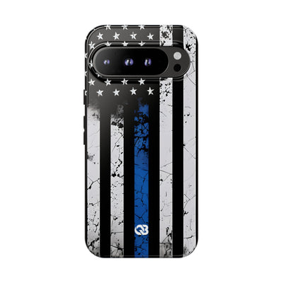 Gritty Cobalt Flag · Tough Phone Case for Google Pixel