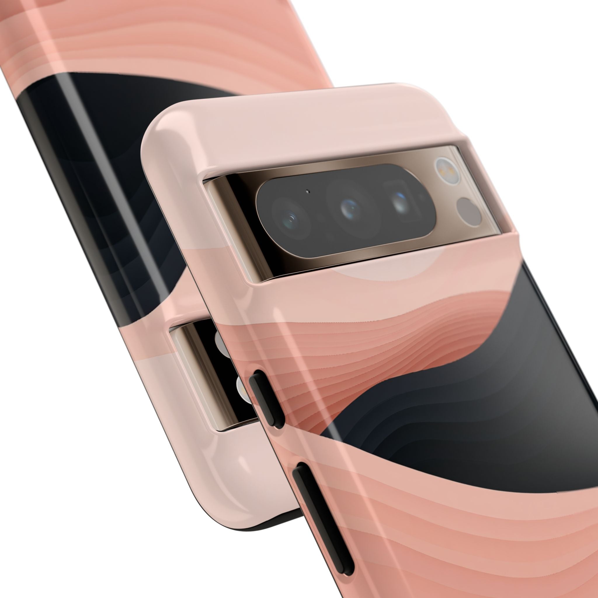 Pink Tough Phone Case for Google Pixel - Dune Shadow Layers