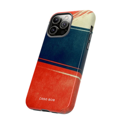 Blue Diagonal Motion iPhone 14 Pro Max Case - Tough