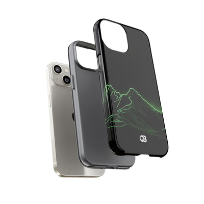Nordic Mountain Contour · Tough Phone Case for iPhone · Black