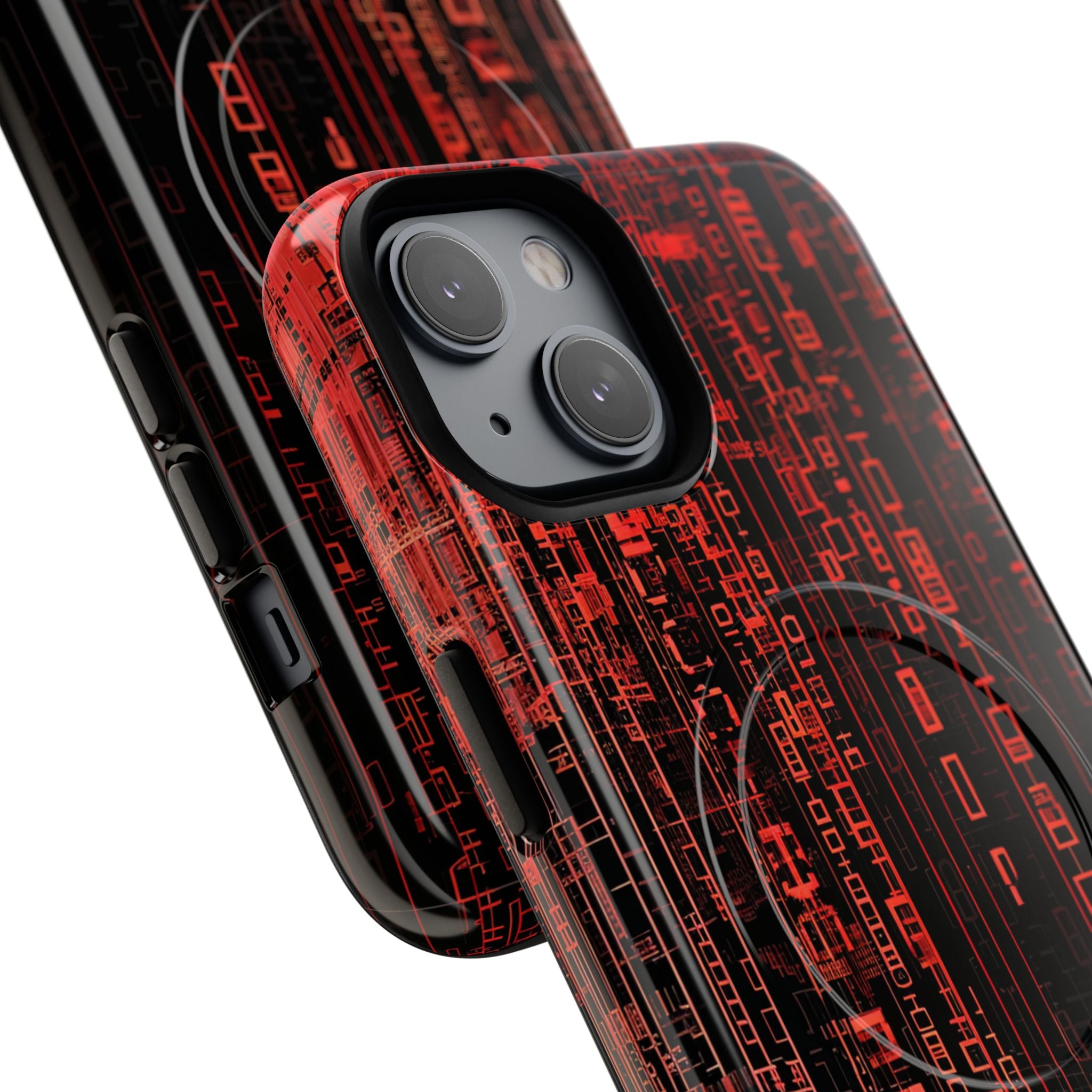 Crimson Glyphs iPhone 14 Case - Tough+
