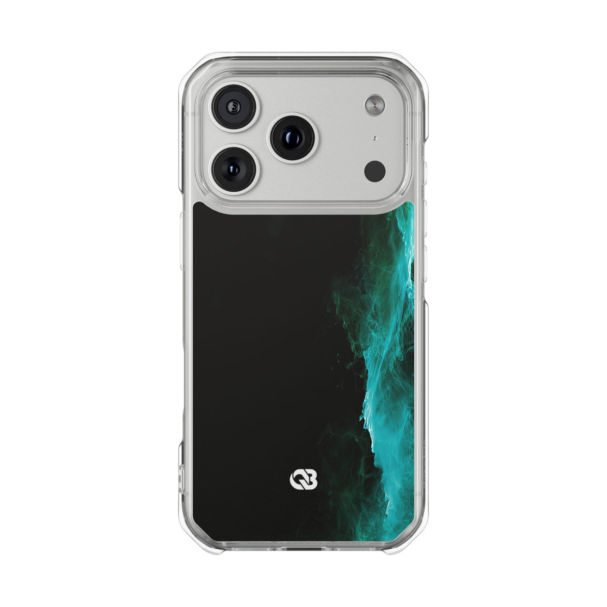 Luminous Plume · Clear Impact Magnetic Phone Case for iPhone · Teal