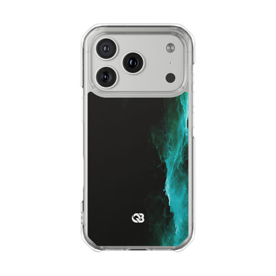 Luminous Plume · Clear Impact Magnetic Phone Case for iPhone · Teal