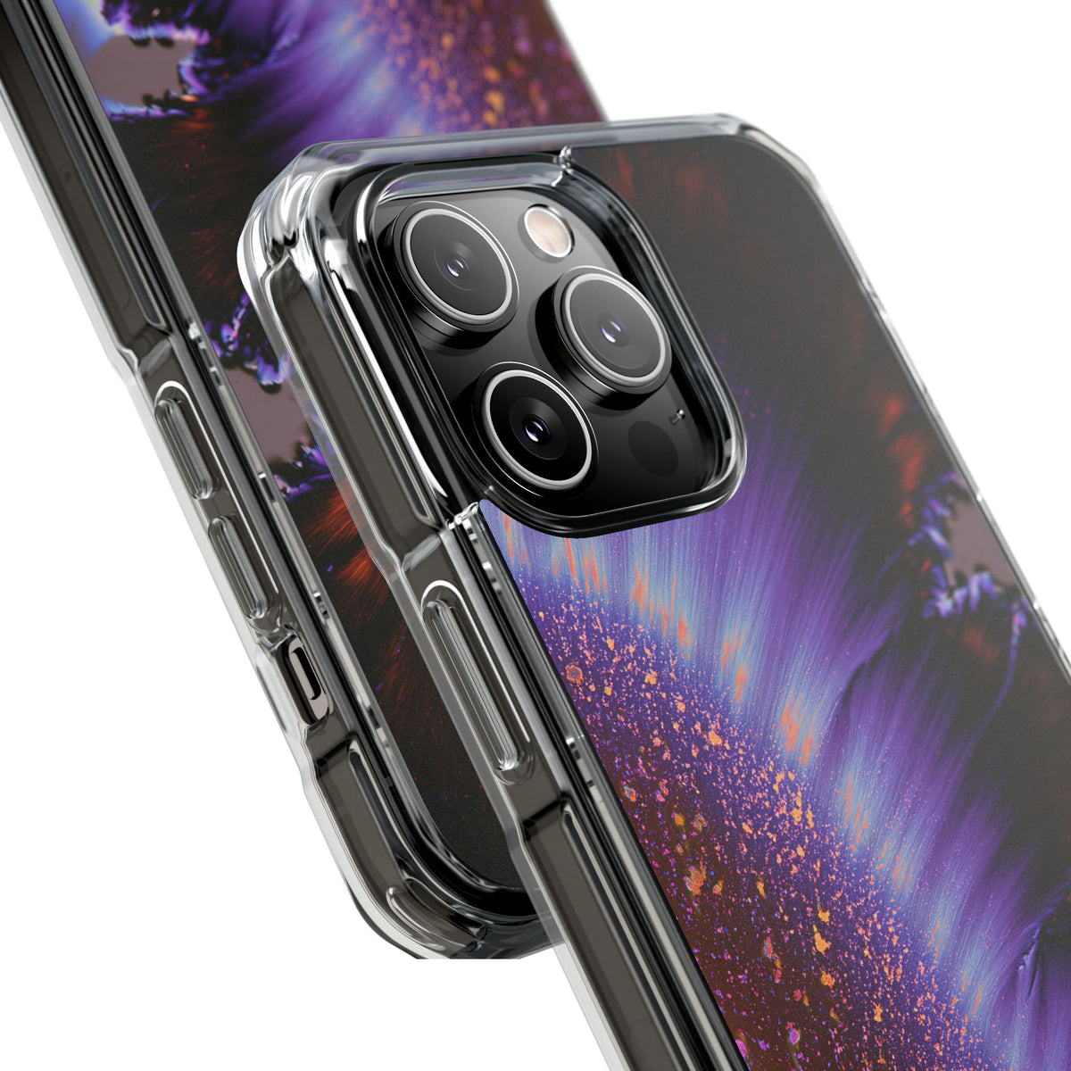 Ethereal Corona · Clear Impact Magnetic Phone Case for iPhone · Purple