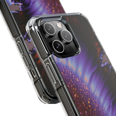 Ethereal Corona · Clear Impact Magnetic Phone Case for iPhone · Purple