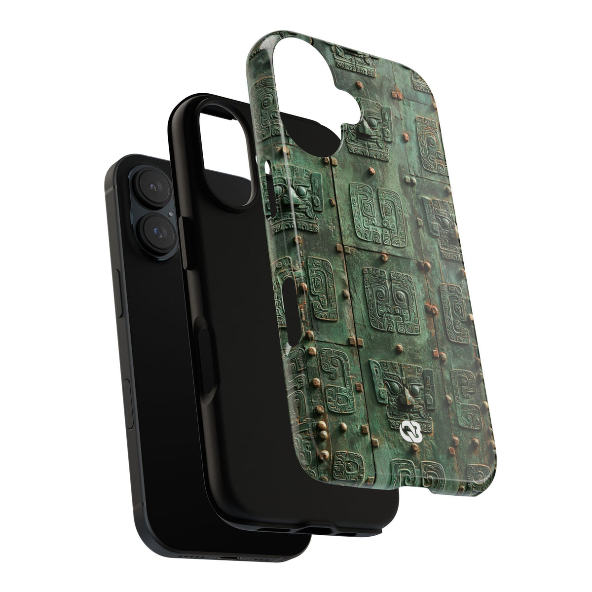 Dynastic Bronze Relief · Tough Phone Case for iPhone · Green