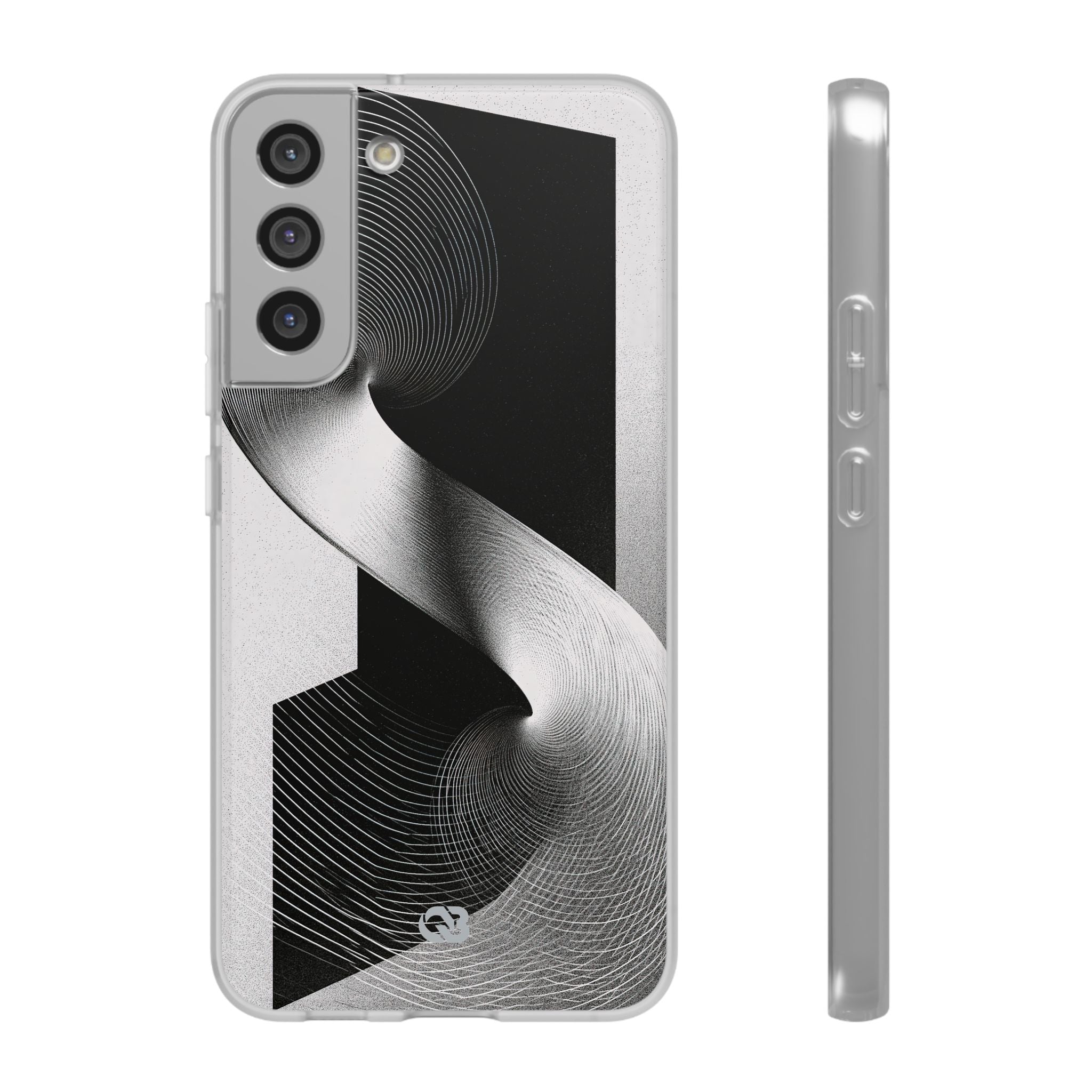 Grey Lite Phone Case for Samsung - Obsidian Moiré Wave