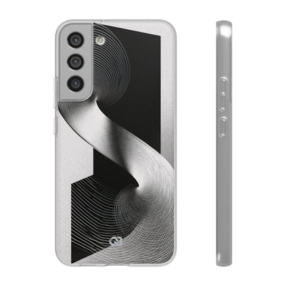 Grey Lite Phone Case for Samsung - Obsidian Moiré Wave