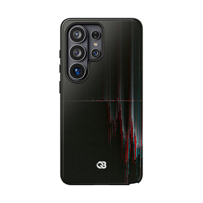 Black Tough Phone Case for Samsung - Corrupted Data Stream