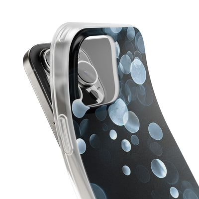 Black Lite Phone Case for iPhone - Silver Orbit Glow