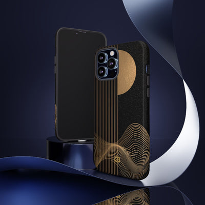 Lunar Topo Horizon · Tough Phone Case for iPhone · Black
