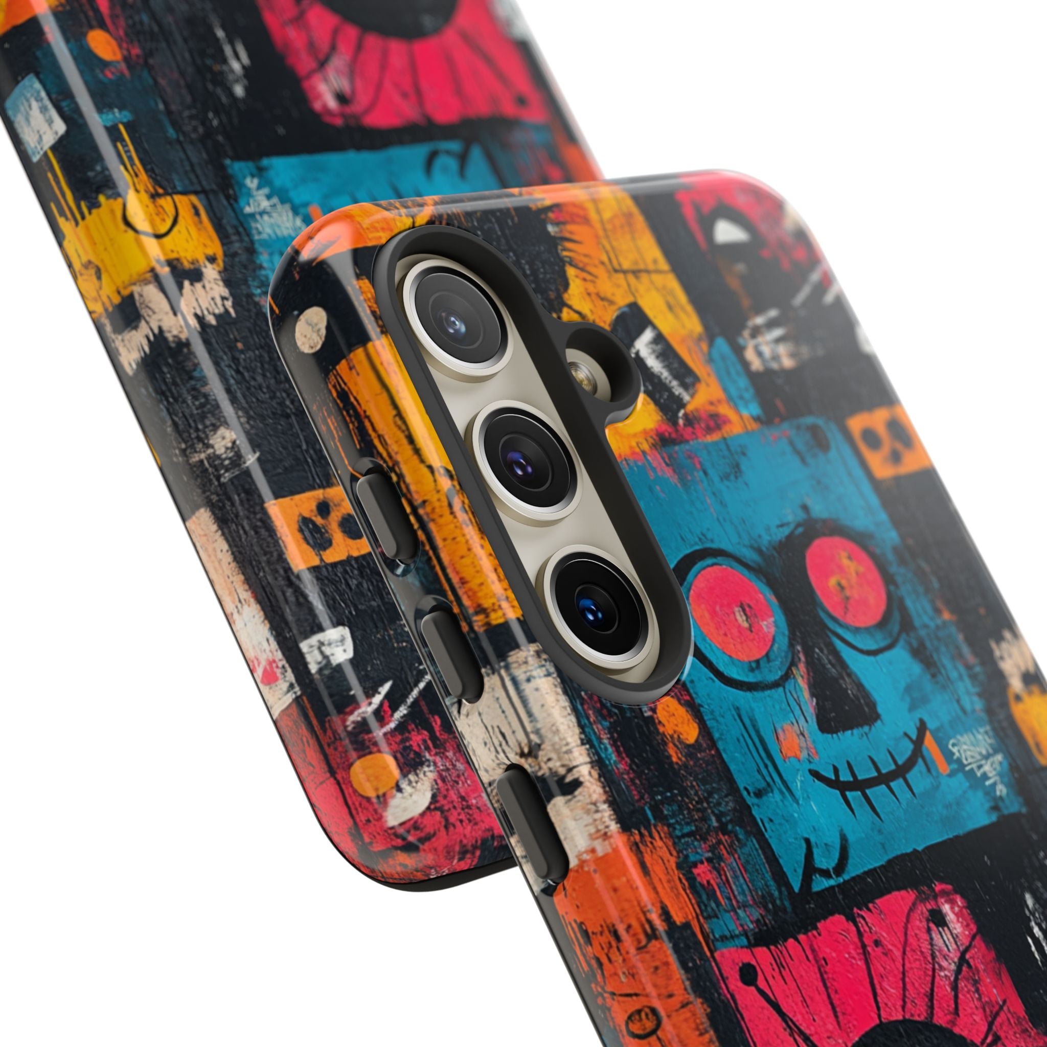 Blue Stitch Smile Samsung S24 Case - Tough