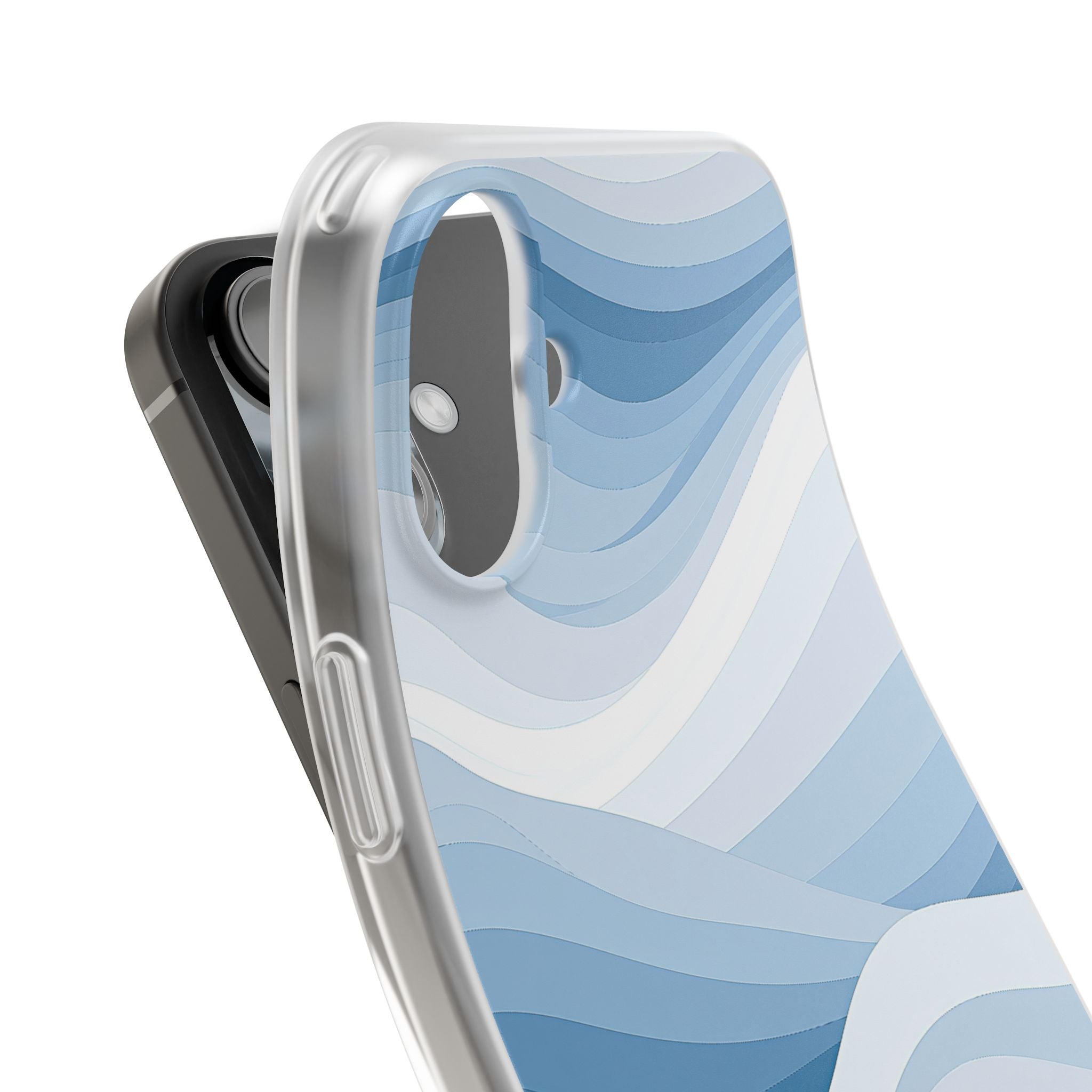 Blue Lite Phone Case for iPhone - Glacial Indigo Flow