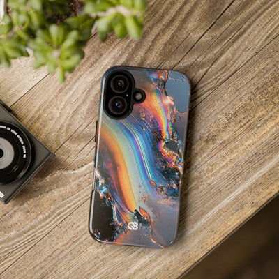 Prismatic Aura Flow · Tough Phone Case for iPhone · Blue