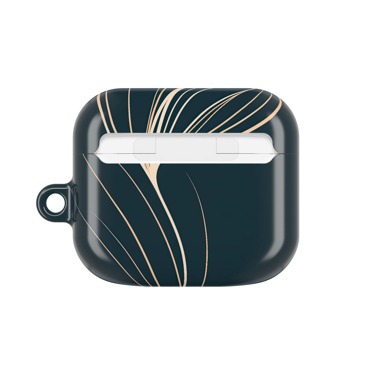 Botanical Contour · Hard Case for AirPods & AirPods Pro · Teal
