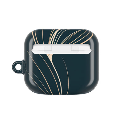 Botanical Contour · Hard Case for AirPods & AirPods Pro · Teal