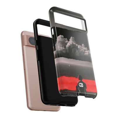 Crimson Horizon · Tough Phone Case for Pixel ·  Black