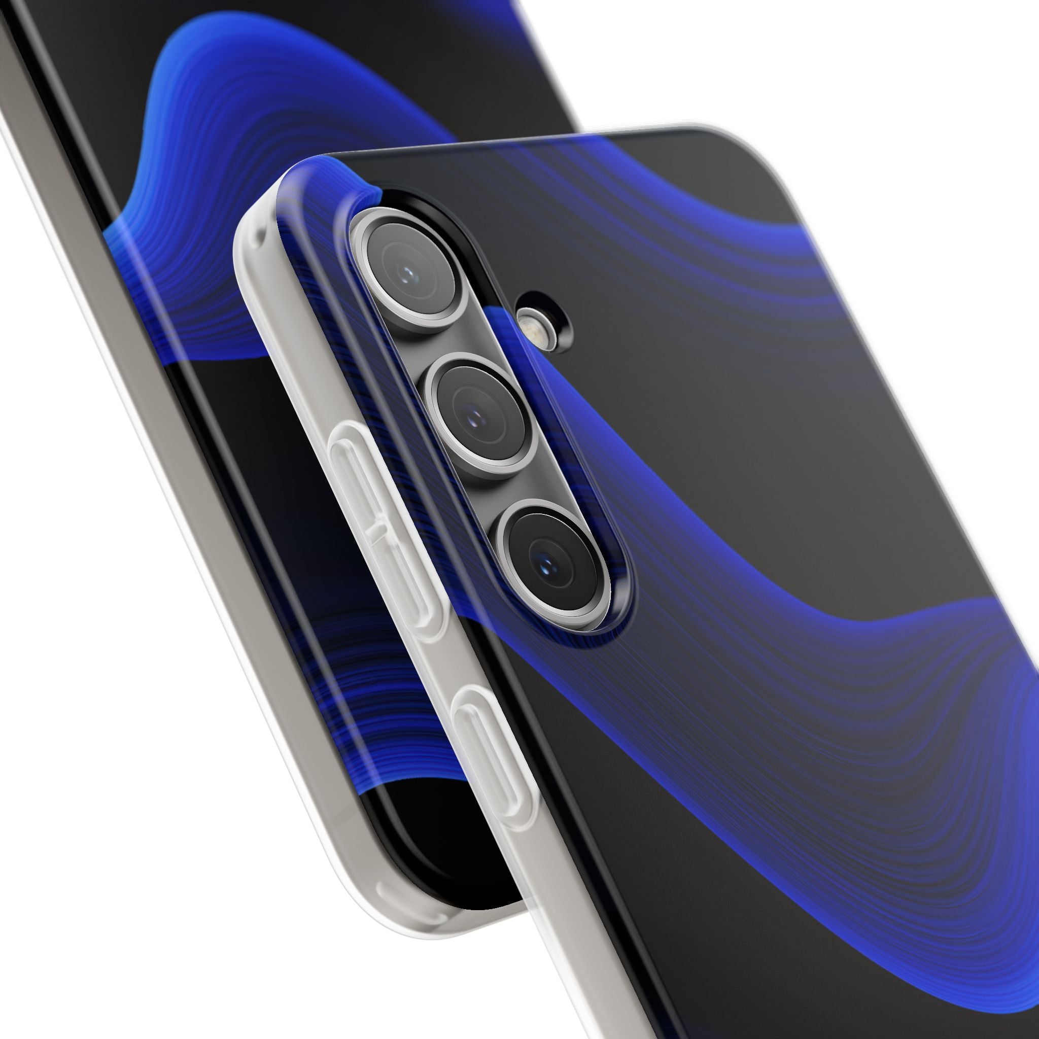 Blue Lite Phone Case for Samsung - Electric Cobalt Flow