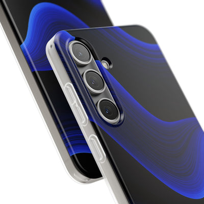 Blue Lite Phone Case for Samsung - Electric Cobalt Flow