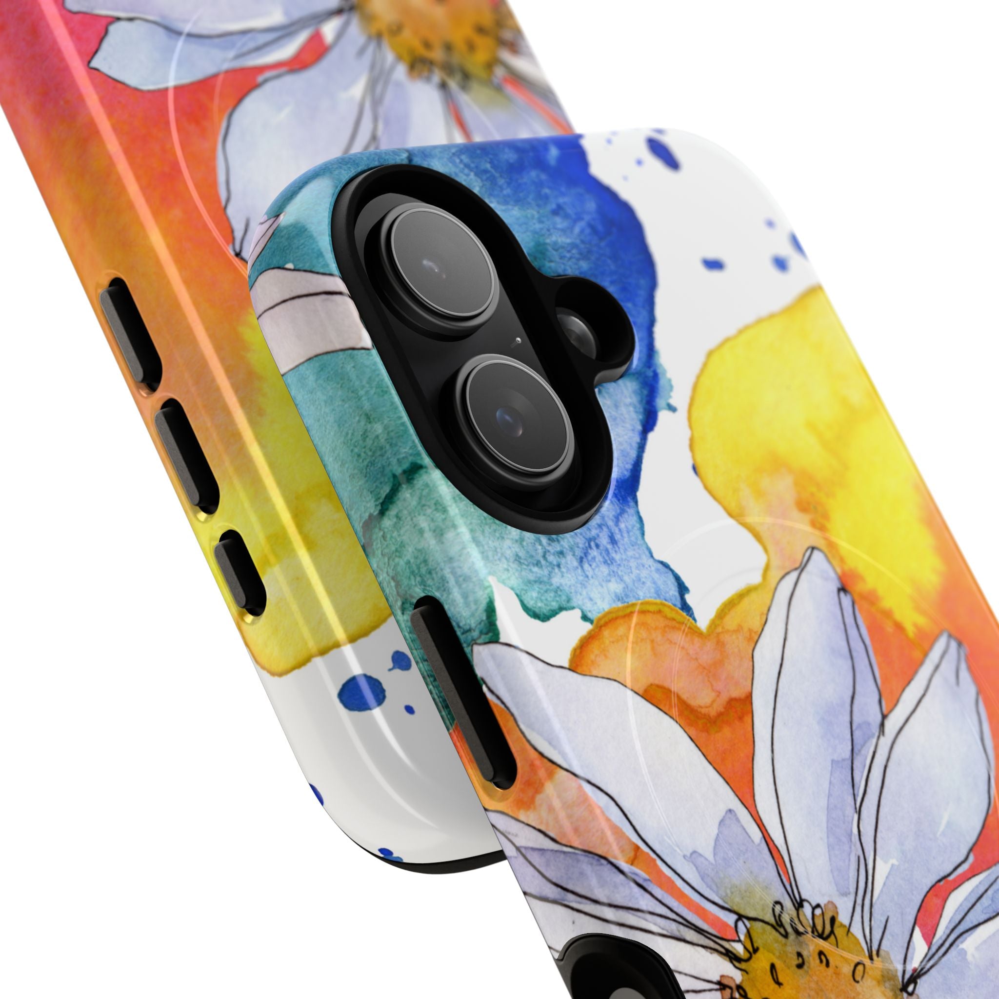 Vivid Bloom Splatter · Tough+ Handyhülle für iPhone · Magsafe