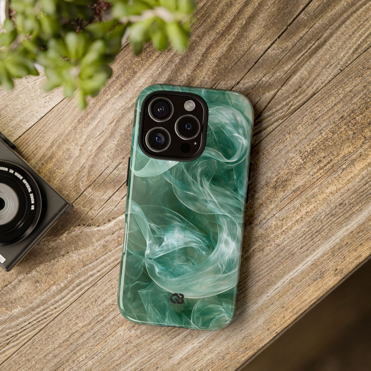 Translucent Aqua Flow · Tough Phone Case for iPhone · Teal
