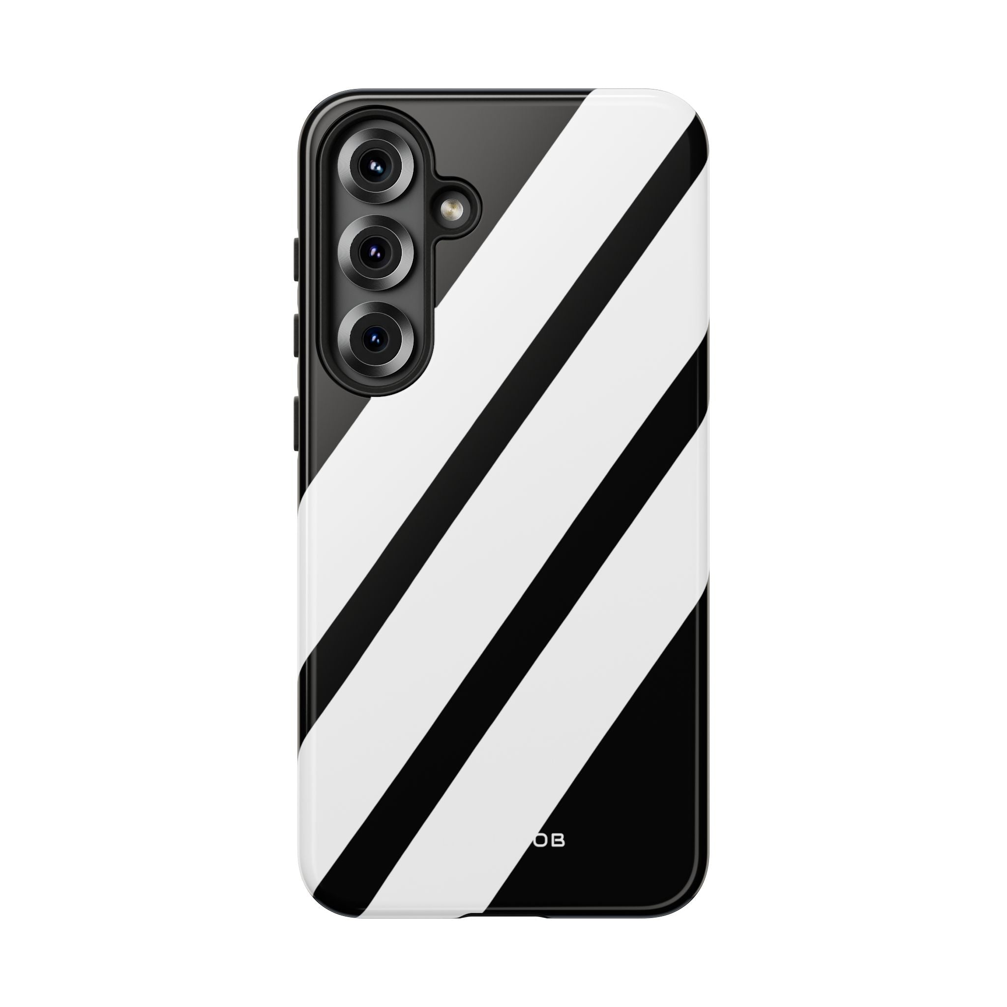 Diagonale Streifen Noir Samsung S25 Plus Case - Tough