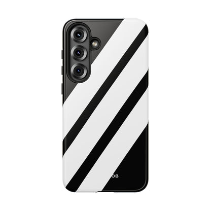 Diagonale Streifen Noir Samsung S25 Plus Case - Tough