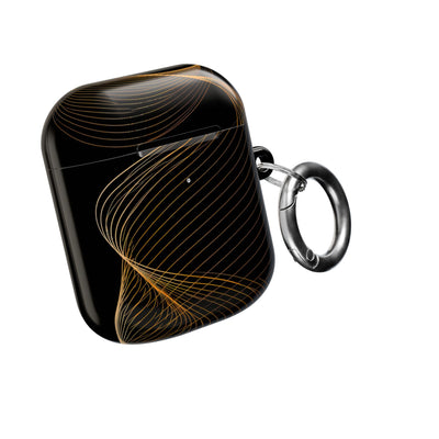 Golden Horizon Drift · Hard Case for AirPods & AirPods Pro · Black