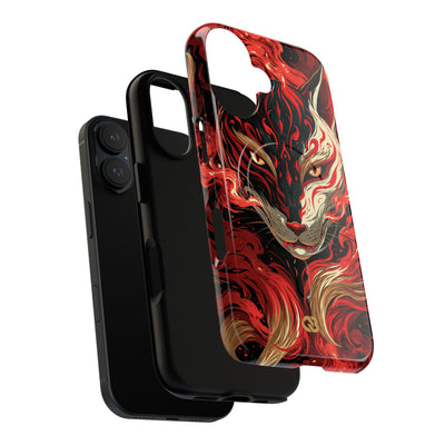 Crimson Kitsune Spirit · Tough 2.0 Magnetic Phone Case for iPhone · Red