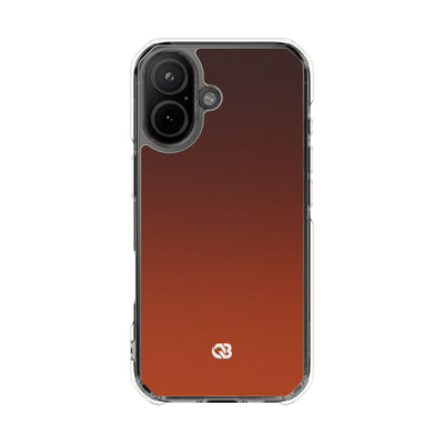 Orange Impact MagSafe Phone Case for iPhone - Obsidian Ember Fade