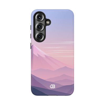 Purple Tough Phone Case for Samsung - Lavender Alpine Dawn