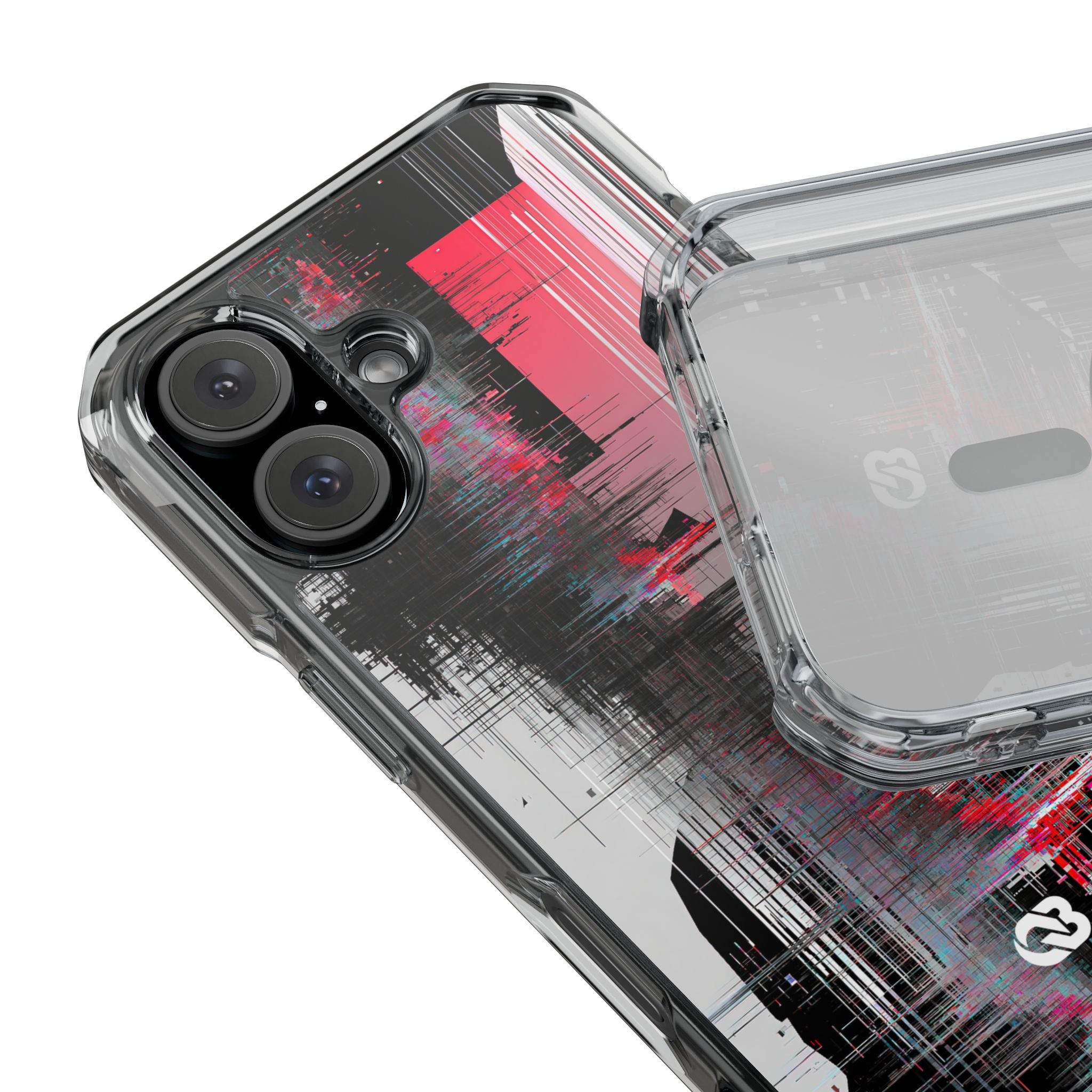 Black Impact MagSafe Phone Case for iPhone - Crimson Data Leak