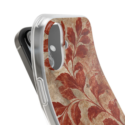 Terracotta Botanical Fresco · Lite Phone Case for iPhone ·  Red