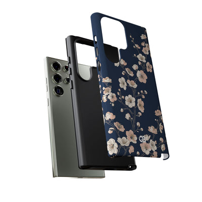 Midnight Plum Blossom · Tough Phone Case for Samsung · Blue